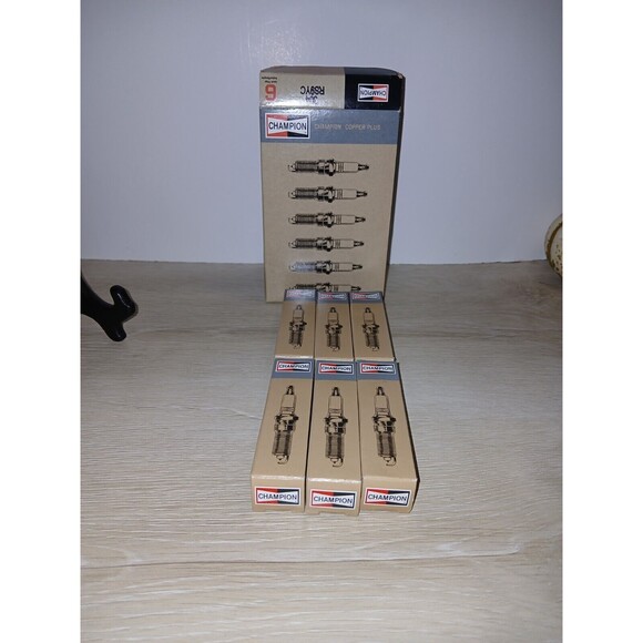 Champion Copper Plus Spark Plugs RS9YC 304  Pack Of Six Singles 2017 New - Picture 1 of 16